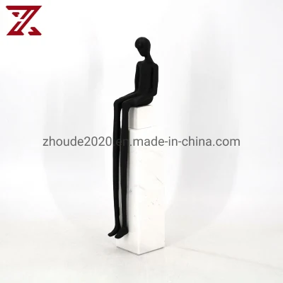 Escultura de arte abstracto personalizada estatuas de figuras de decoración minimalista moderna para el hogar