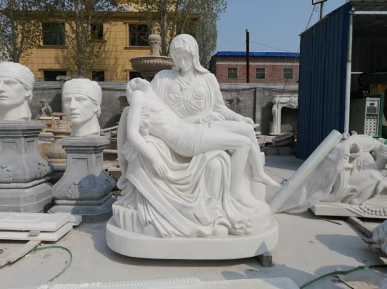 Blve Iglesia tamaño real piedra blanca religioso Jesús grandes esculturas al aire libre Cristo el Redentor estatua de mármol